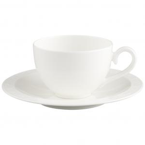 White Pearl kávés-/teás csésze és alj