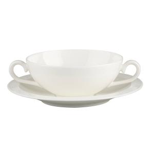 Soup cup & saucer 2pcs