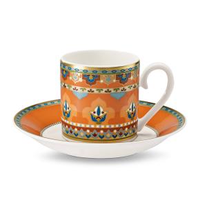 Samarkand Mandarin mokkás csésze és alj