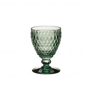 Boston coloured White wine goblet green