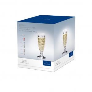 Boston coloured Champagne flute red