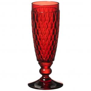 Boston coloured Champagne flute red