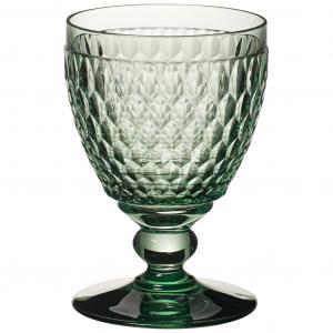 Boston coloured Water goblet green