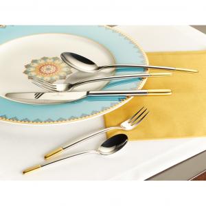 Ella partially gold plated Pastry fork