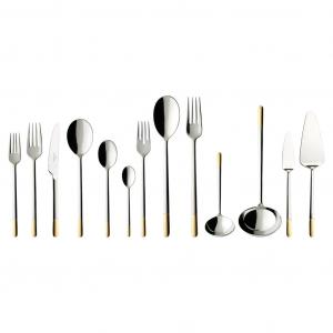 Ella partially gold plated Cutlery set 113pcs lunch