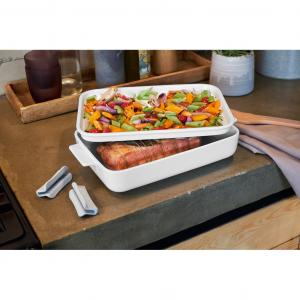 Clever Cooking szögletes tálaló/tető sütőtálhoz 32x22 cm