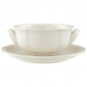 Soup cup & saucer 2pcs