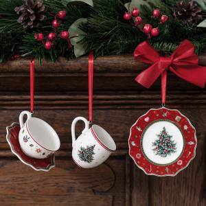 Toy's Delight Decoration Ornaments Tableware set red, 3pcs.