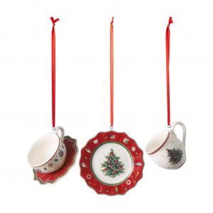 Toy's Delight Decoration Ornaments Tableware set red, 3pcs.