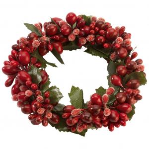 Candle ring red berries