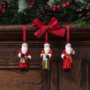 Nostalgic Ornaments Ornaments Santa Claus, set 3pcs