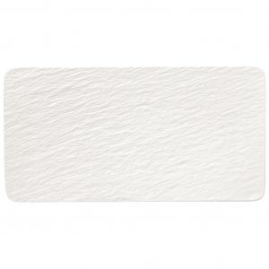 Manufacture Rock blanc Rectangular serving plate