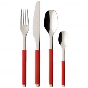 S+ Cranberry Cutlery set 24pcs