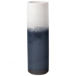 Lave Home Cylinder váza kék-fehér 7,5x25cm