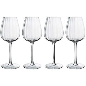 Rose Garden White wine goblet, Set 4 pcs