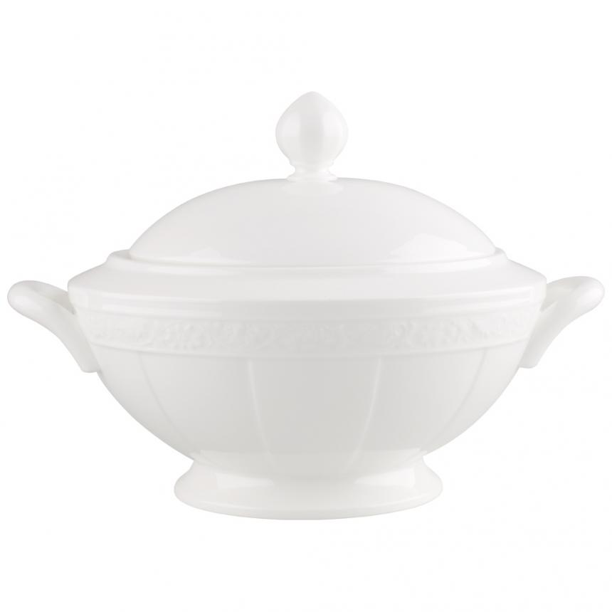 White Pearl Round soup tureen