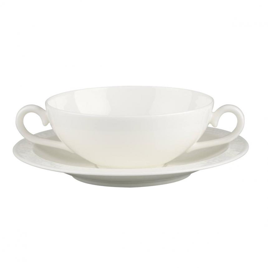 Soup cup & saucer 2pcs