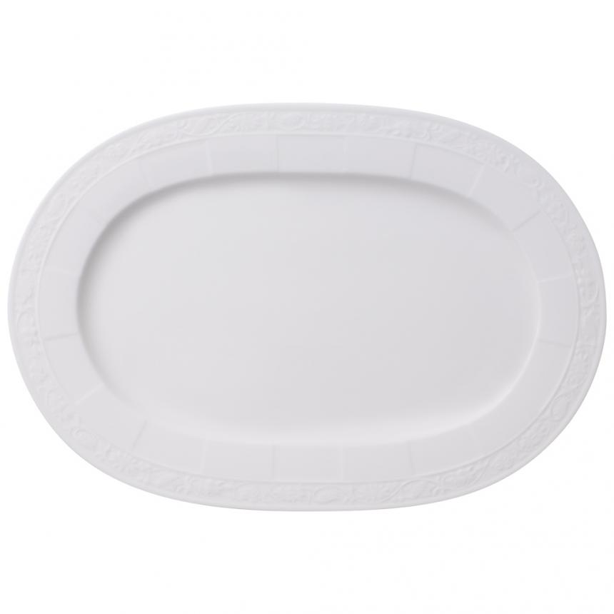 White Pearl Oval platter