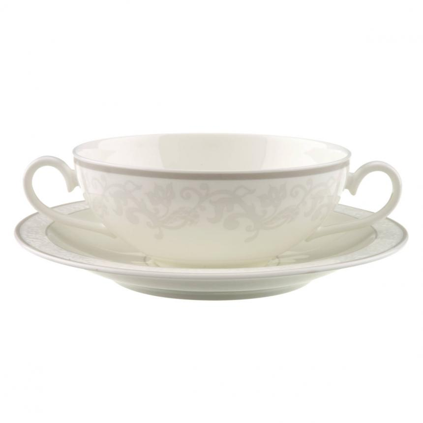 Soup cup & saucer 2pcs