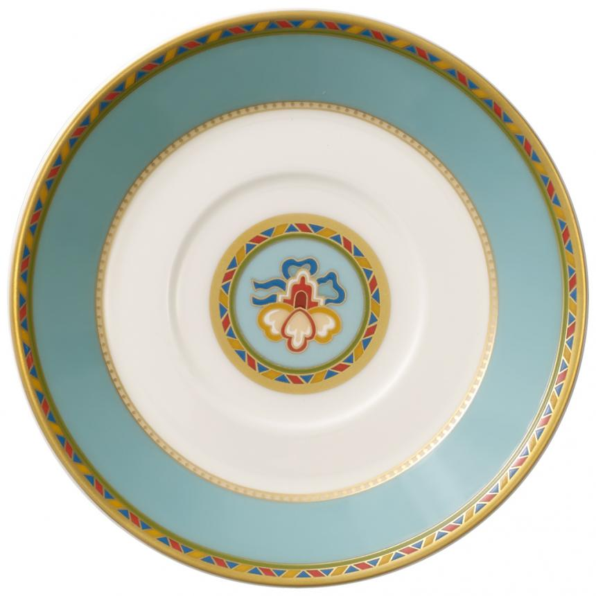 Samarkand Aquamarin mokkáscsésze alj 12cm