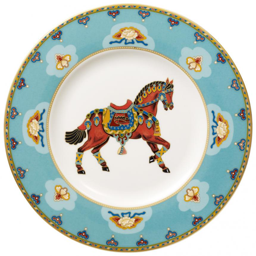 Samarkand Aquamarin desszerttányér 22cm