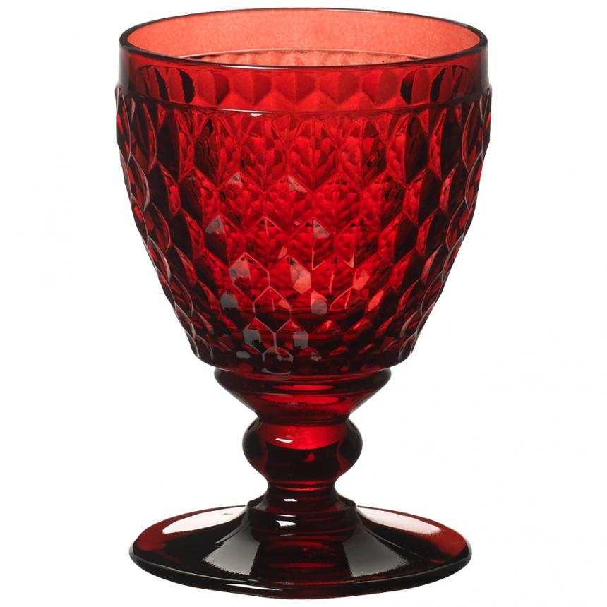 Boston coloured White wine goblet red