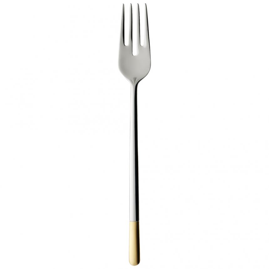 Ella partially gold plated Fish fork