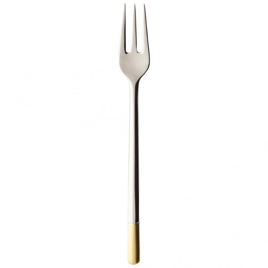 Ella partially gold plated Pastry fork