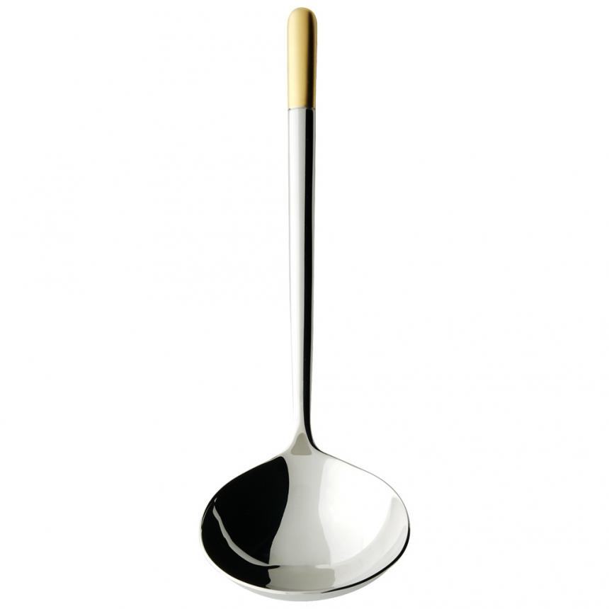 Ella partially gold plated Gravy ladle