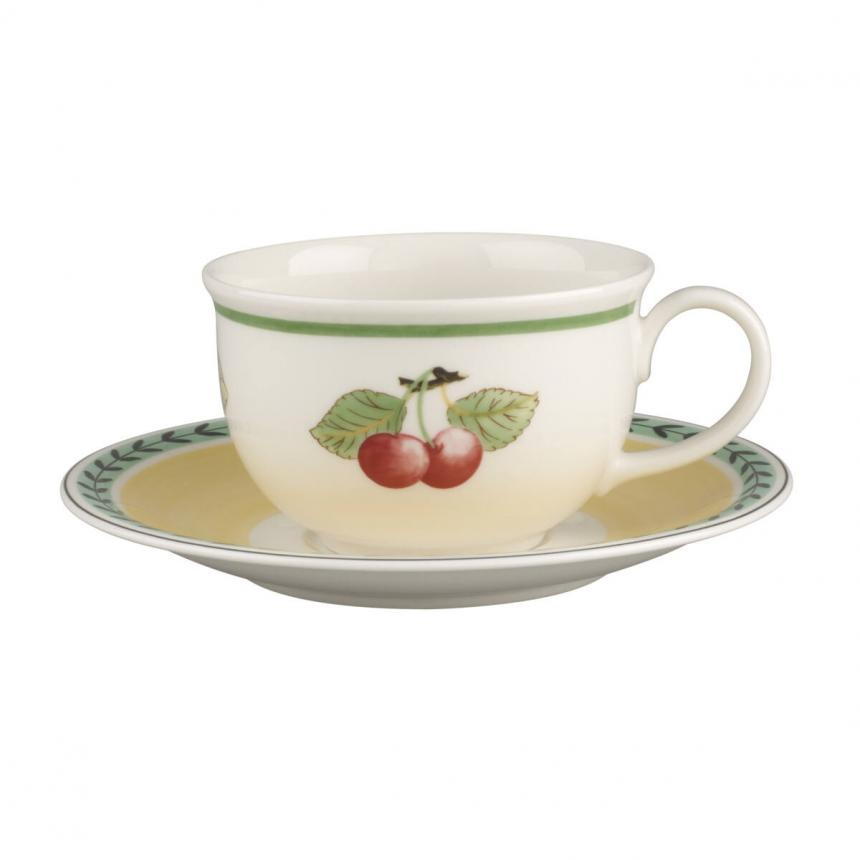 Wh.cof.cup&saucer XL 2pcs