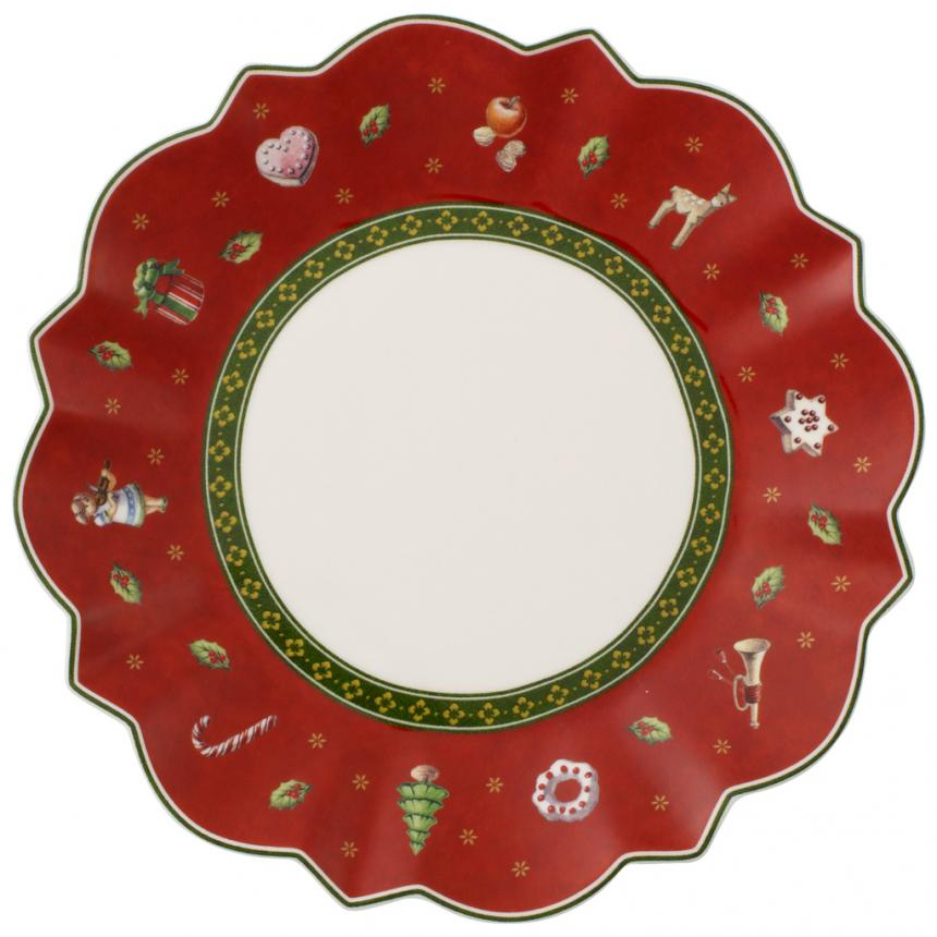 Toy's Delight Bread & butter plate red