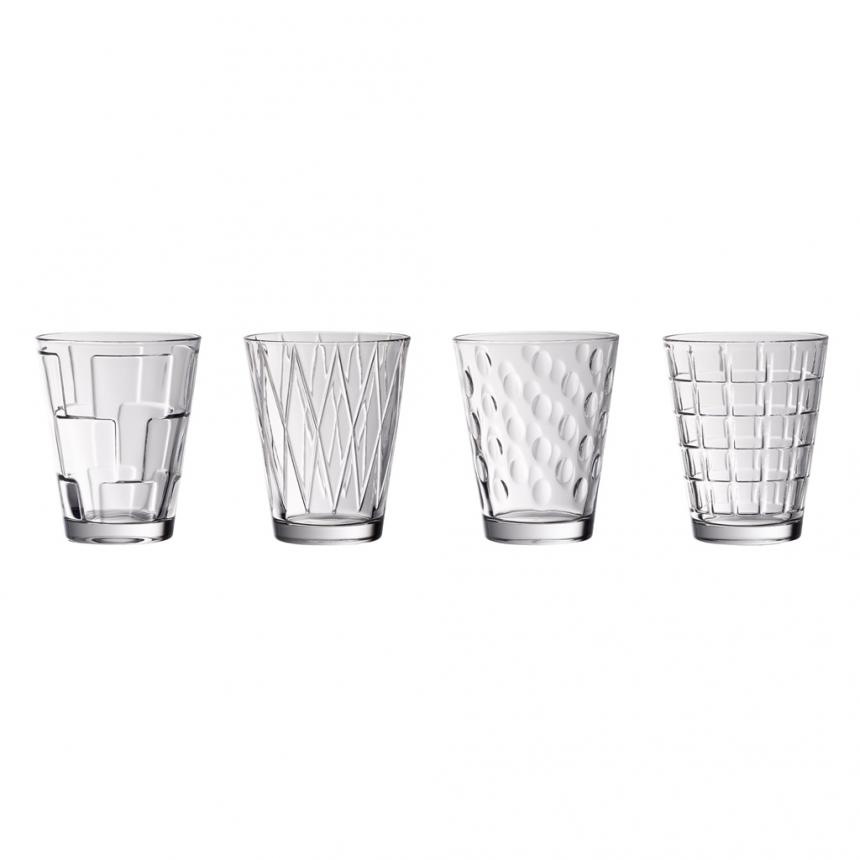 Dressed Up Water glass set4pcs clear