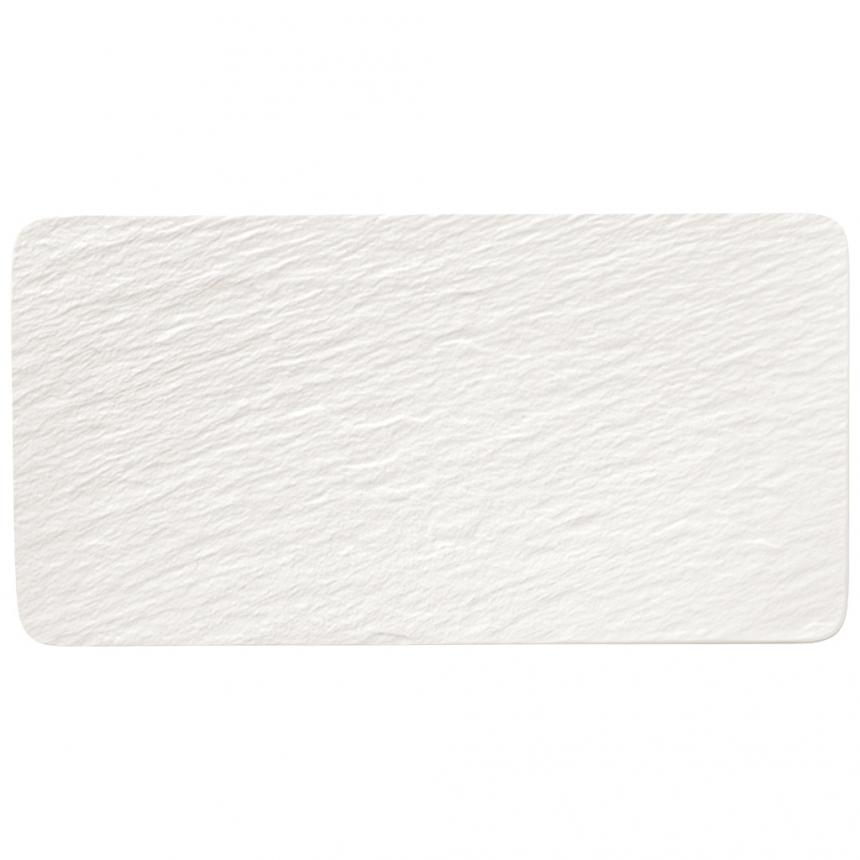 Manufacture Rock blanc Rectangular serving plate