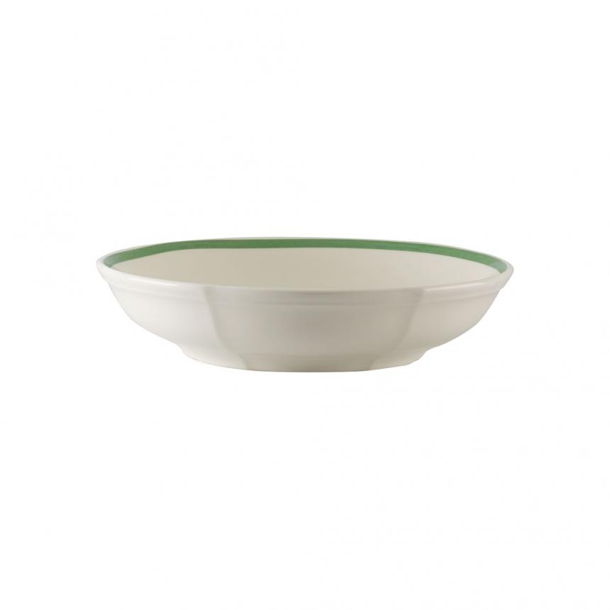 French Garden Green Line flat bowl 23.5x23.5cm