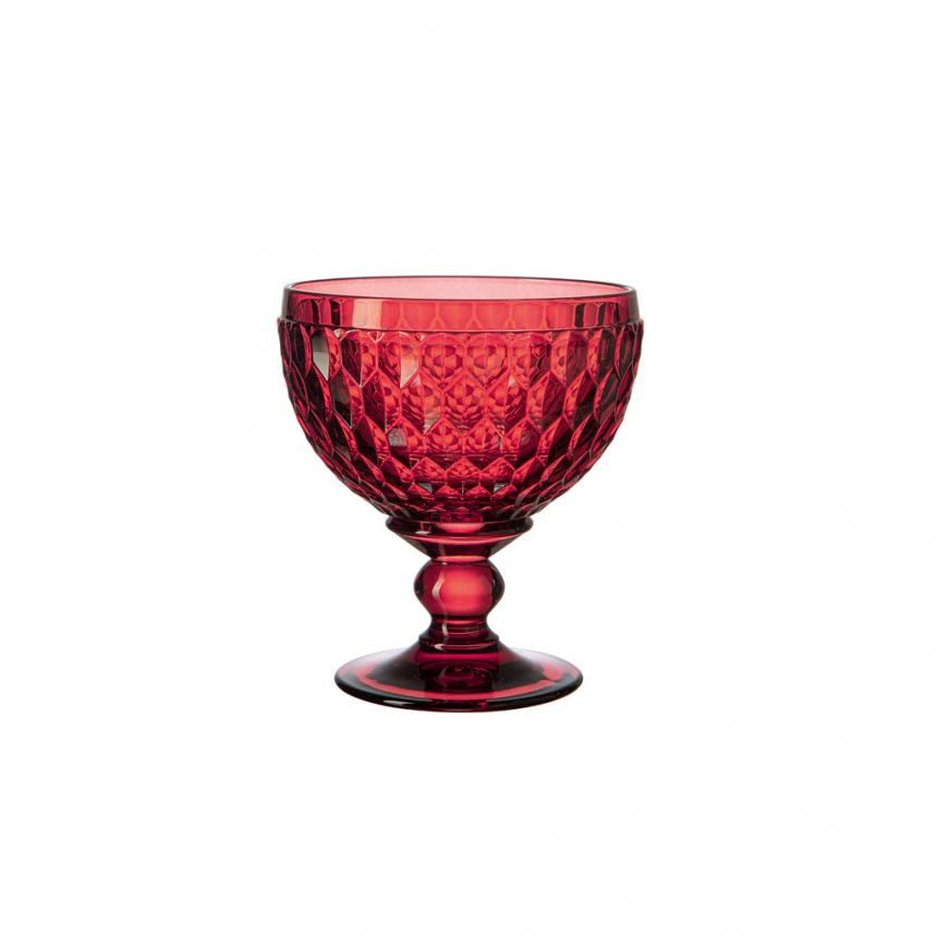 Boston coloured Champagne / dessert bowl red