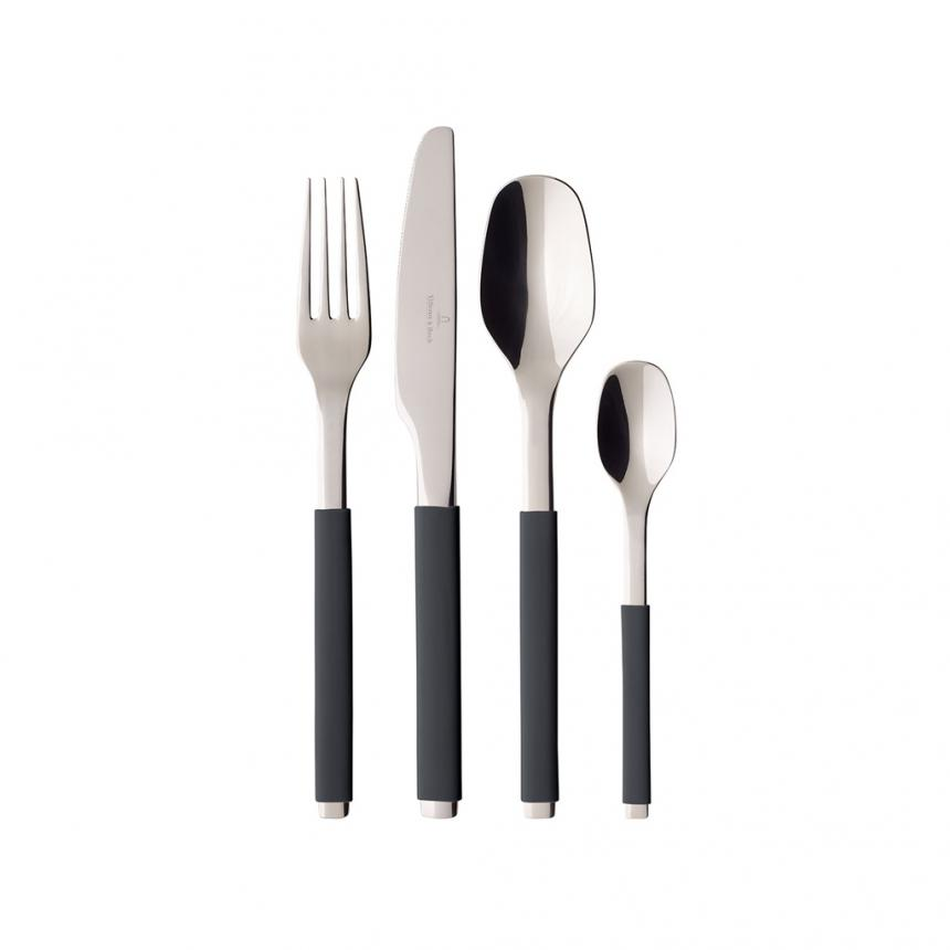 S+ Cosy Grey Cutlery set 24pcs