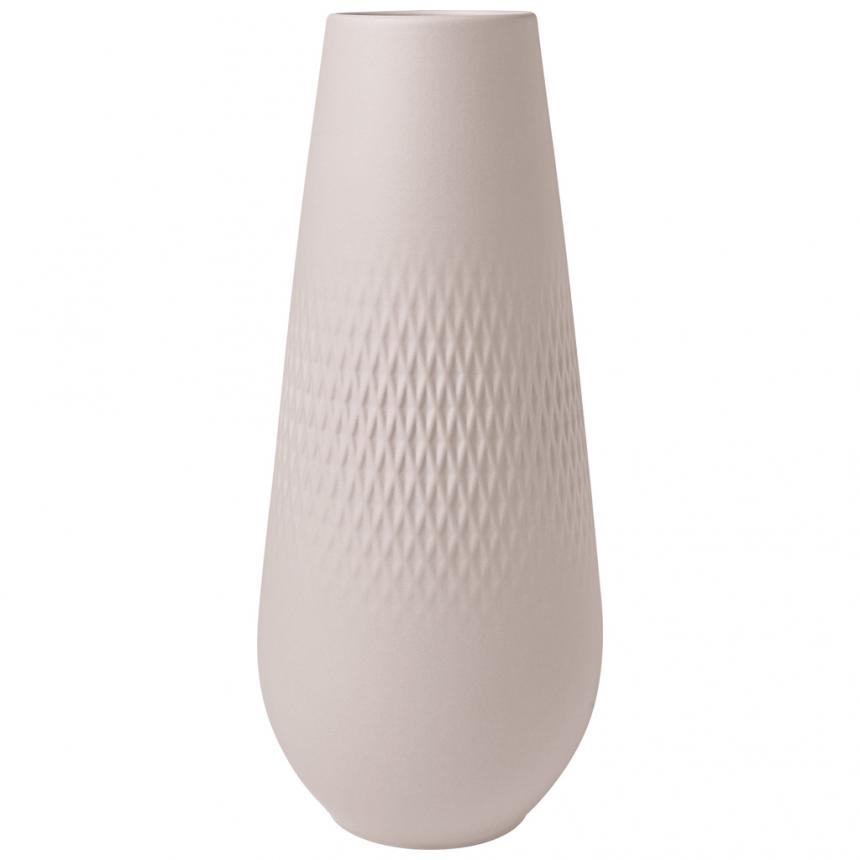 Manufacture Collier beige Vase Carré tall