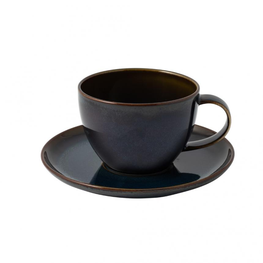 Crafted Denim Saucer coffee cup