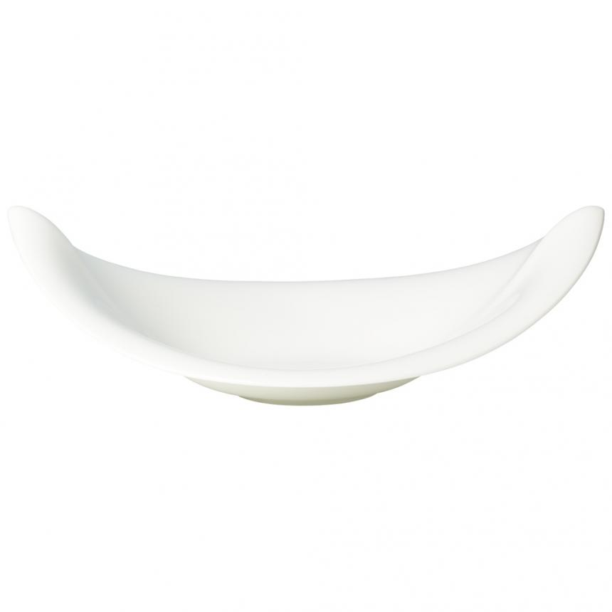 Classic Gifts White fruit/decorative bowl 47x38cm