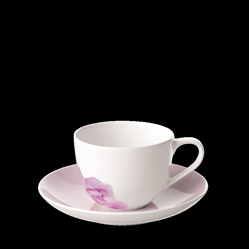 Coff.cup&saucer 2pcs pink