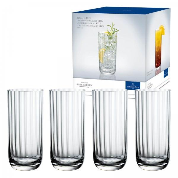 Rose Garden Longdrink tumbler, Set 4 pcs